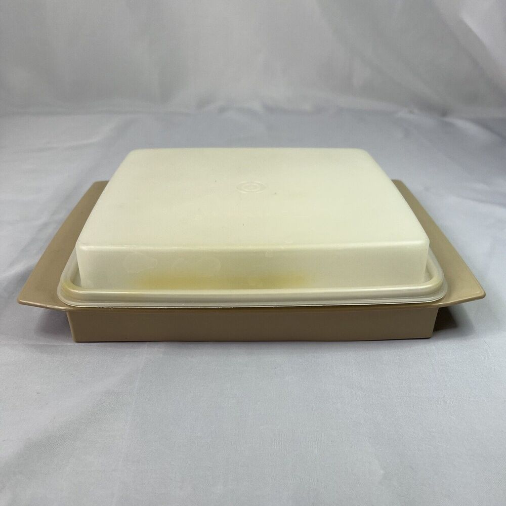 Vintage Original Tupperware Deviled Egg Carrier / Holder - Harvest Gold - Picture 2 of 10